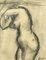 Mario Sironi, Nude, Zeichnung in Kohle, 1940er 1