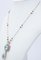 Collana con acquamarina, zaffiri, diamanti, onice, perle, oro rosa e argento, anni '60, Immagine 3