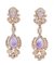 Boucles d'Oreilles Corail, Améthystes, Améthystes Hydrothermales, Diamants, Or Rose 14kt, 1960s, Set de 2 3