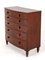 Victorian Bow Front Chest Drawers in Mahogany, 1850 2