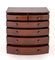 Victorian Bow Front Chest Drawers in Mahogany, 1850 6