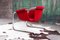 Postmodern Chrome & Red Velvet Sling Lounge Chair by Duncan Burke & Gunter Eberle for Vecta, 1970s 10