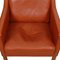 Modell 2321 Sessel aus cognacfarbenem Leder von Børge Mogensen für Fredericia, 1990er, 2er Set 9