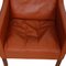 Modell 2321 Sessel aus cognacfarbenem Leder von Børge Mogensen für Fredericia, 1990er, 2er Set 5
