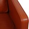 Model 2321 Lounge Chairs in Cognac Leather by Børge Mogensen for Fredericia, 1990s, Set of 2, Image 10