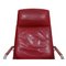 Lounge Chair in Red Leather by Jørgen Kastholm, 1990s 4