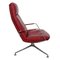 Lounge Chair in Red Leather by Jørgen Kastholm, 1990s 2