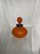 Murano Orange & Blue Scavo Scent Perfume Bottle by Franco Moretti 1