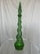 Vintage Italian Empoli Glass Tall Genie Bottle in Green from Depose, Image 1