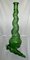 Hohe italienische Vintage Empoli Glasflasche in Grün von Depose 4