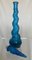 Botella Genie italiana vintage alta de vidrio en azul de Depose, Imagen 3