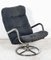 Mid-Century French Chrome Swivel Armchair 1