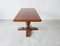 Couch Table Made of Oak Wood with Rotatable Table Top, Germany, 1960s, Image 3