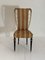 Lacquered Chair with Gold Carved Inserts and Brass Details attributed to Guglielmo Ulrich, 1950s 1