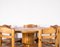 Juego de mesa y sillas de comedor al estilo de Rainer Daumiller, años 70. Juego de 6, Imagen 7