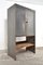 Industrieller Vintage Fabrikschrank aus Holz, 1950er 3