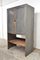 Industrieller Vintage Fabrikschrank aus Holz, 1950er 7