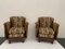 Armchairs in Burl Walnut by Franco Albini, 1930s, Set of 2, Image 1