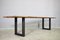 Table in Walnut with Industrial Iron Legs, 2000s, Image 10