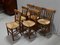 Late 19th Century Dining Chairs in Blonde Cherry, Set of 6, Image 3