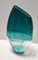 Postmodern Teal Murano Glass Plate and Vase by La Murrina, Italy, 1970s, Set of 2 8