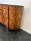 Oval Sideboard with Mirror in Walnut, Burl and Ebony Macassar, Italy, 1930s, Image 14