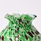 White and Green Spatter Glass Vase from Fenton, 1890s, Image 6