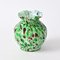 White and Green Spatter Glass Vase from Fenton, 1890s, Image 2