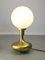 Mid-Century Italian Modern Brass & Opaline Glass Table Lamp, Image 7