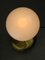 Mid-Century Italian Modern Brass & Opaline Glass Table Lamp, Image 9