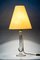 Art Deco Glass Table Lamp with Fabric Shade, 1920s 9