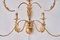 Large 10 Arm Gilded Wall Light by Banci Firenze, Italy, 1960s, Image 6