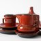 Servicio de café Tete-a-Tete italiano moderno de cerámica de Ceramfata, años 70, Imagen 5