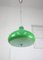 Mid-Century Italian Green Glass Pendant Lamp, Image 2