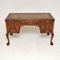 Antique Chippendale Style Leather Top Desk, 1900s, Image 2
