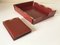 Vintage Pique Leather Desk Set, 1970, Set of 2, Image 3