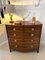 Antique George III Quality Mahogany Bow Front Chest with 5 Drawers, Image 2