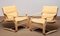 Bentwood with Beige / Creme Leather Lounge Chairs attributed to Ake Fribytter for Nelo, 1970s, Set of 2, Image 1