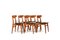 Teak, Oak & Leather Ch-30 Dining Chairs by Hans J. Wegner for Carl Hansen & Søn, 1950s, Set of 6, Image 2