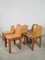 Geschwungene Esszimmerstühle aus Schichtholz von Molteni, Italien, 1970er, 6er Set 6