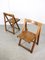 Vintage Trieste Folding Chairs attributed to Aldo Jacober, 1960s, Set of 2 2