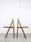 Set of Vintage Trieste Folding Chairs attributed to Aldo Jacober, 1960s 5