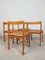 Chaises de Salle à Manger Vintage en Frêne et Paille Viennoise, Italie, 1970s, Set de 4 3