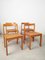 Vintage Dining Chairs in Ash and Viennese Straw, Italy, 1970s, Set of 4 5