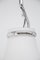 Lámpara de araña Luceplan ajustable de vidrio opalino, años 50, Imagen 8