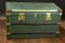 Vintage Green Flat Trunk, Image 6