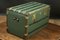 Vintage Green Flat Trunk, Image 5