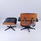 Modell 000/999 Lounge Chair & Ottoman in Rosewood & Leather by Charles & Ray Eames for Vitra, 2006, Set of 2 9
