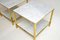 Vintage Brass & Marble Side Tables , Set of 2, 1970s, Image 5