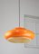 Mid-Century Italian Orange Acrylic Pendant Lamp, Image 1